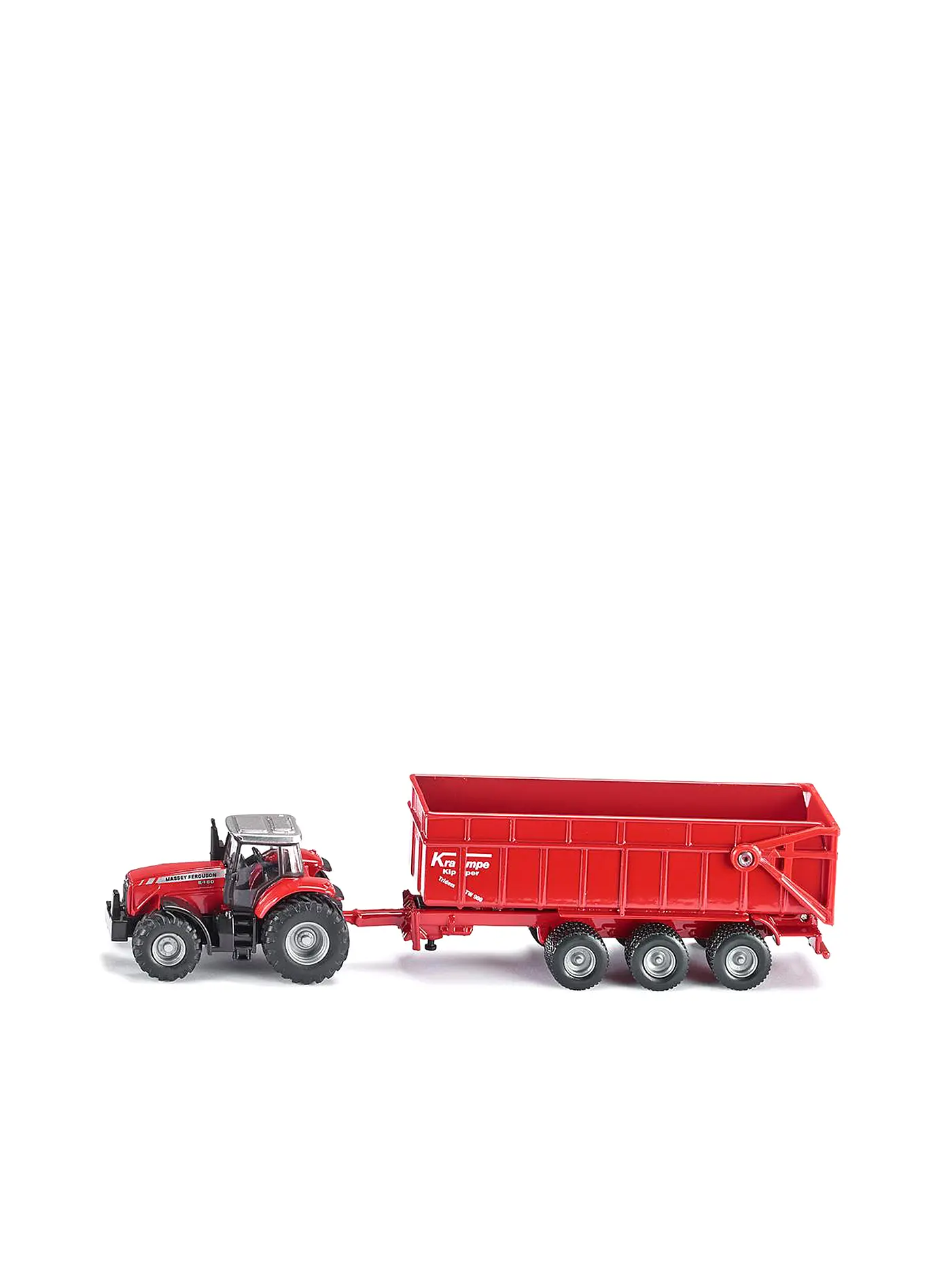 SIKU | Massey Ferguson Traktor mit Anhänger | 